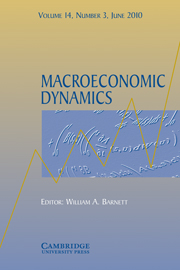 Macroeconomic Dynamics Volume 14 - Issue 3 -