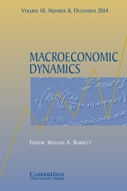 Macroeconomic Dynamics Volume 18 - Issue 8 -