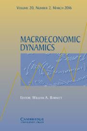 Macroeconomic Dynamics Volume 20 - Special Issue2 -  Complexity in Economic Systems