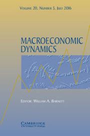 Macroeconomic Dynamics Volume 20 - Issue 5 -