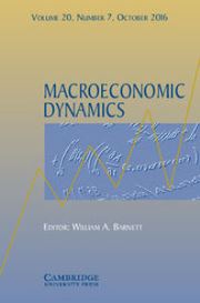 Macroeconomic Dynamics Volume 20 - Issue 7 -