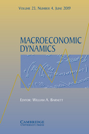 Macroeconomic Dynamics Volume 23 - Issue 4 -