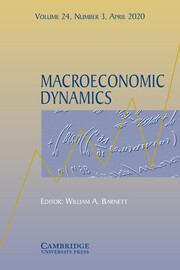 Macroeconomic Dynamics Volume 24 - Issue 3 -