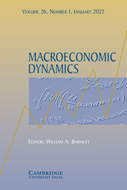 Macroeconomic Dynamics Volume 26 - Issue 1 -