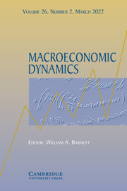 Macroeconomic Dynamics Volume 26 - Issue 2 -
