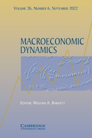 Macroeconomic Dynamics: Volume 26 - Issue 6 | Cambridge Core