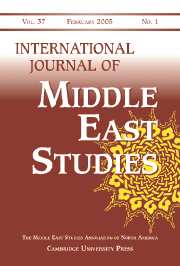 International Journal of Middle East Studies Volume 37 - Issue 1 -