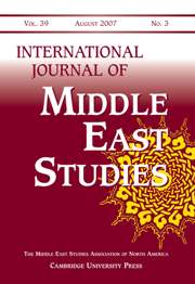 International Journal of Middle East Studies Volume 39 - Issue 3 -