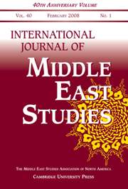 International Journal of Middle East Studies Volume 40 - Issue 1 -