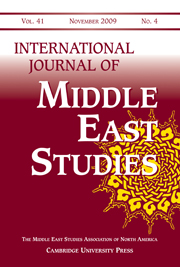 International Journal of Middle East Studies Volume 41 - Issue 4 -