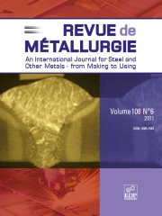 Metallurgical Research & Technology Volume 108 - Issue 6 -
