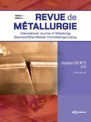 Metallurgical Research & Technology Volume 110 - Issue 2 -