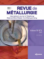 Metallurgical Research & Technology Volume 110 - Issue 5 -