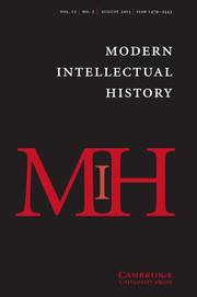 Modern Intellectual History Volume 12 - Issue 2 -