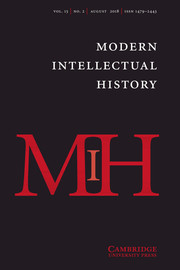 Modern Intellectual History Volume 15 - Issue 2 -