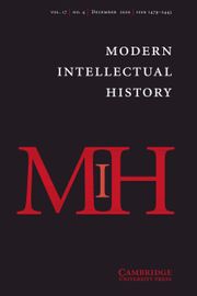 Modern Intellectual History Volume 17 - Issue 4 -
