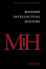 Modern Intellectual History Volume 18 - Issue 1 -