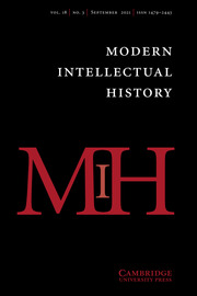 Modern Intellectual History Volume 18 - Issue 3 -
