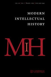 Modern Intellectual History Volume 20 - Issue 1 -