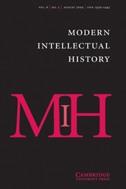 Modern Intellectual History Volume 6 - Issue 2 -