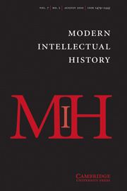 Modern Intellectual History Volume 7 - Issue 2 -