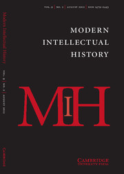 Modern Intellectual History Volume 9 - Issue 2 -