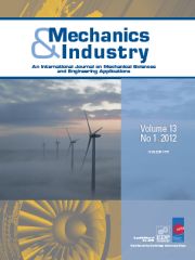 Mechanics & Industry Volume 13 - Issue 1 -
