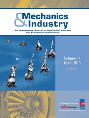 Mechanics & Industry Volume 14 - Issue 1 -