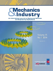 Mechanics & Industry Volume 15 - Issue 1 -