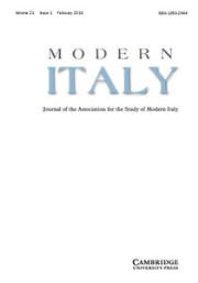 Modern Italy Volume 21 - Issue 1 -
