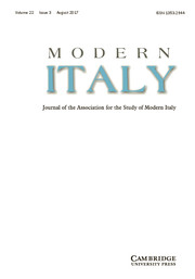 Modern Italy Volume 22 - Issue 3 -
