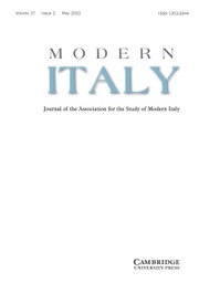 Modern Italy Volume 27 - Issue 2 -