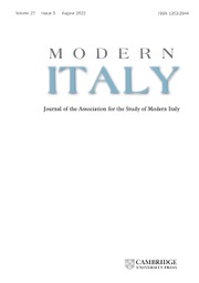 Modern Italy Volume 27 - Issue 3 -