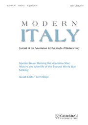 Modern Italy Volume 29 - Special Issue3 -  Raising the Arandora Star: History and Afterlife of the Second World War Sinking