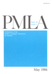 PMLA Volume 101 - Issue 3 -