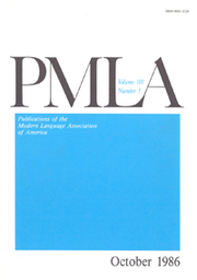PMLA Volume 101 - Issue 5 -