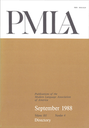PMLA Volume 103 - Issue 4 -  Directory