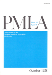 PMLA Volume 103 - Issue 5 -