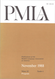PMLA Volume 103 - Issue 6 -
