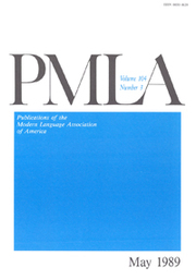 PMLA Volume 104 - Issue 3 -