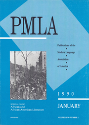 PMLA Volume 105 - Issue 1 -  Special Millennium issue