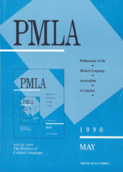PMLA Volume 105 - Issue 3 -