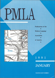 PMLA Volume 106 - Issue 1 -