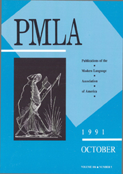 PMLA Volume 106 - Issue 5 -