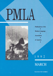 PMLA Volume 107 - Issue 2 -
