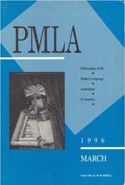 PMLA Volume 111 - Issue 2 -