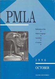 PMLA Volume 111 - Issue 5 -