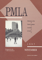 PMLA Volume 112 - Issue 6 -  Program of the 1997 Convention Toronto, Canada 27—30 December