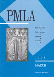 PMLA Volume 113 - Issue 2 -