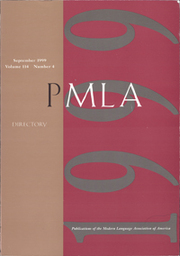 PMLA Volume 114 - Issue 4 -  Directory